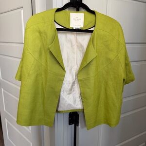 Kate Spade New York Micah Cropped Blazer in Moroccan Green